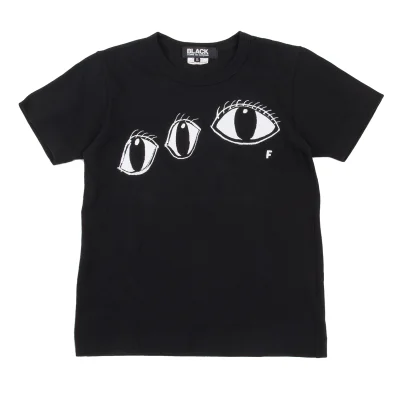 BLACK COMME des GARCONS Eye Printed T Shirt