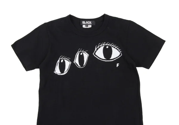 BLACK COMME des GARCONS Eye Printed T Shirt K-168956_002