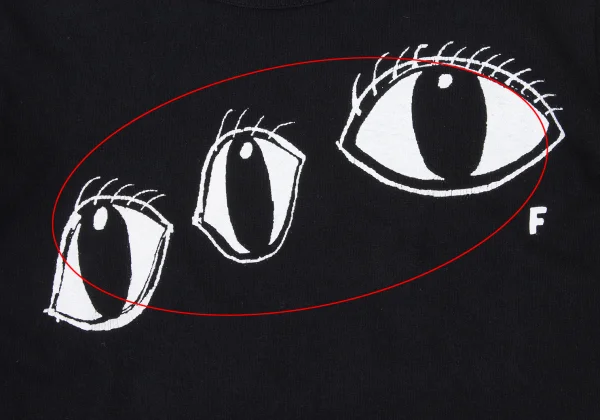 BLACK COMME des GARCONS Eye Printed T Shirt K-168956_003