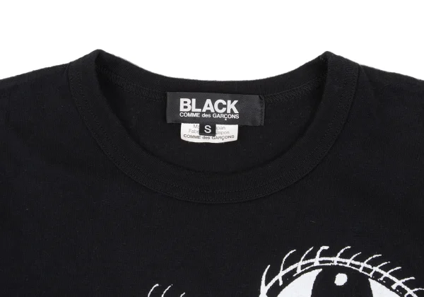 BLACK COMME des GARCONS Eye Printed T Shirt K-168956_005