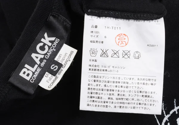 BLACK COMME des GARCONS Eye Printed T Shirt K-168956_012