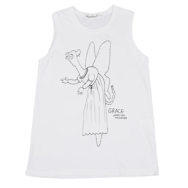 UNDERCOVER GRACE Printed Tank top White 1 K-168958_001