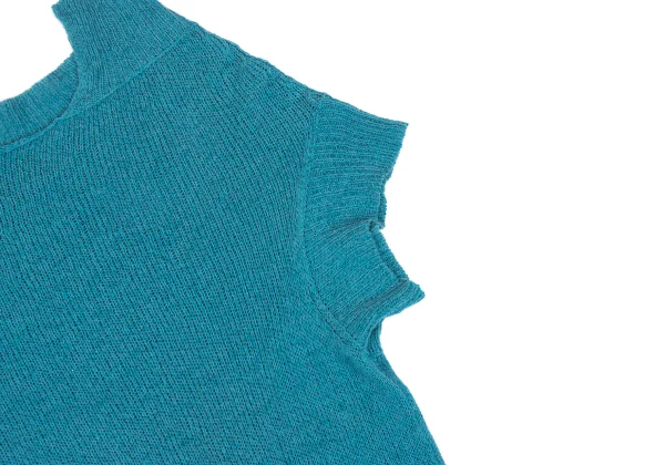 Yohji Yamamoto NOIR Cotton Linen Hem Line Knit Top K-168960_004