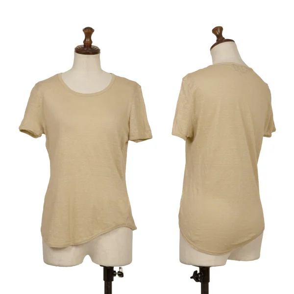 Max Mara Linen T Shirt Beige L K-168962_001