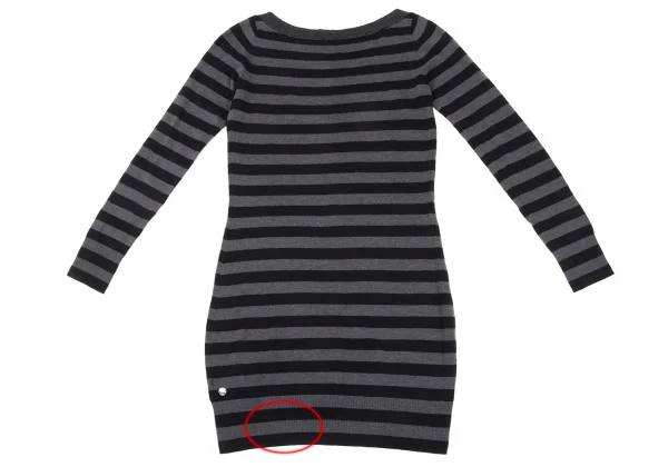 BOSS ORANGE Wool Slik Striped Knit Tunic K-168964_009