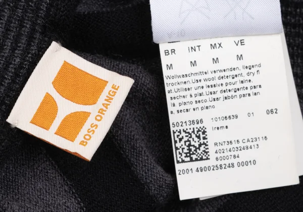 BOSS ORANGE Wool Slik Striped Knit Tunic K-168964_013