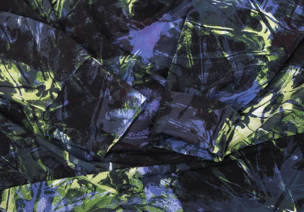 ISSEY MIYAKE Draped-neck Graphic Printed Long Sleeve Top K-168969_006