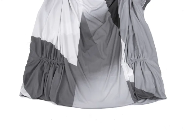 ISSEY MIYAKE Gather Switching Printed Sleeveless Top K-168970_008