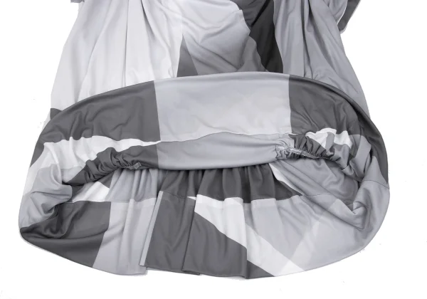 ISSEY MIYAKE Gather Switching Printed Sleeveless Top K-168970_010