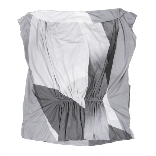 ISSEY MIYAKE Gather Switching Printed Sleeveless Top K-168970_011