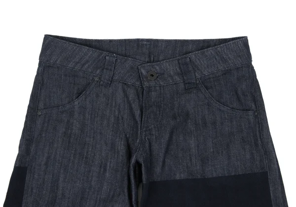 ISSEY MIYAKE A.POC INSIDE Stripe Woven Jacquard Wide Denim Pants K-168971_003