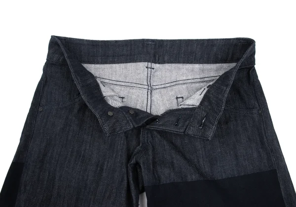 ISSEY MIYAKE A.POC INSIDE Stripe Woven Jacquard Wide Denim Pants K-168971_007