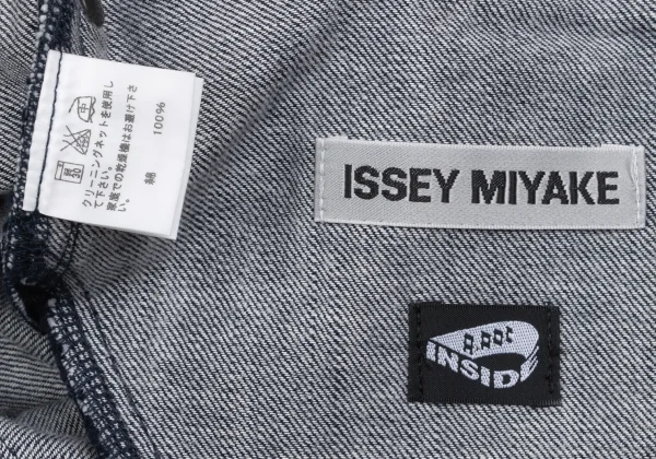 ISSEY MIYAKE A.POC INSIDE Stripe Woven Jacquard Wide Denim Pants K-168971_015