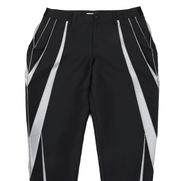 ISSEY MIYAKE Striped Woven Cropped Pants K-168972_002