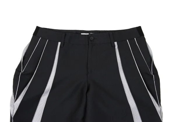 ISSEY MIYAKE Striped Woven Cropped Pants K-168972_003