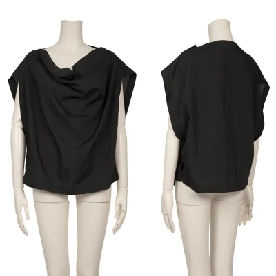 ISSEY MIYAKE 132 5. Draped Square Design Sleeveless Top