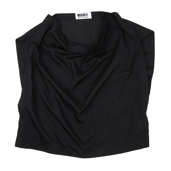 ISSEY MIYAKE 132 5. Draped Square Design Sleeveless Top K-168974_002