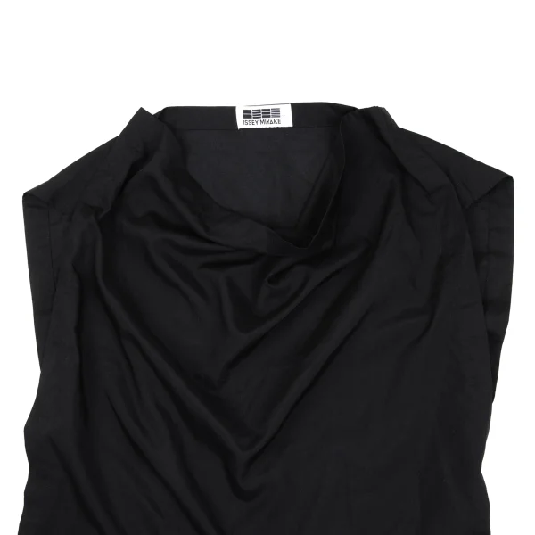 ISSEY MIYAKE 132 5. Draped Square Design Sleeveless Top K-168974_003