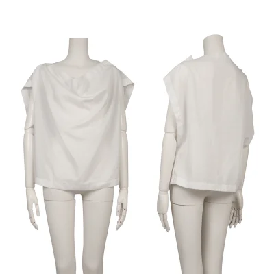 ISSEY MIYAKE 132 5. Draped Square Design Sleeveless Top
