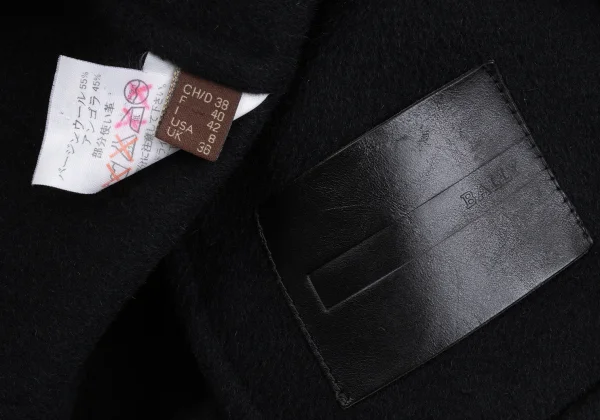 BALLY Angora Blended Wool Short Coat K-168976_019