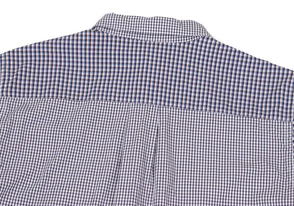 Ne-net Check Stripe Switching Rabbit Embroidery Long-sleeved Shirt K-168981_015