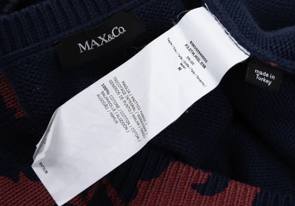 MAX&Co Cotton Printed Knit Sweater K-168982_013