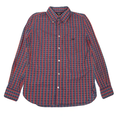 CABANE de zucca Checked Stripe Long-sleeved Shirt