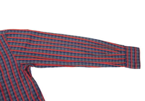 CABANE de zucca Checked Stripe Long-sleeved Shirt K-168983_009