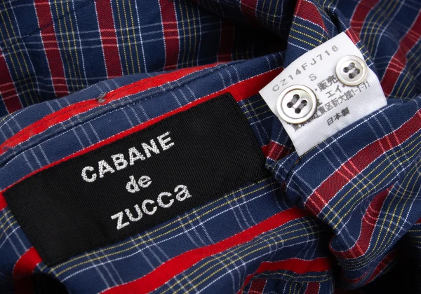 CABANE de zucca Checked Stripe Long-sleeved Shirt K-168983_017