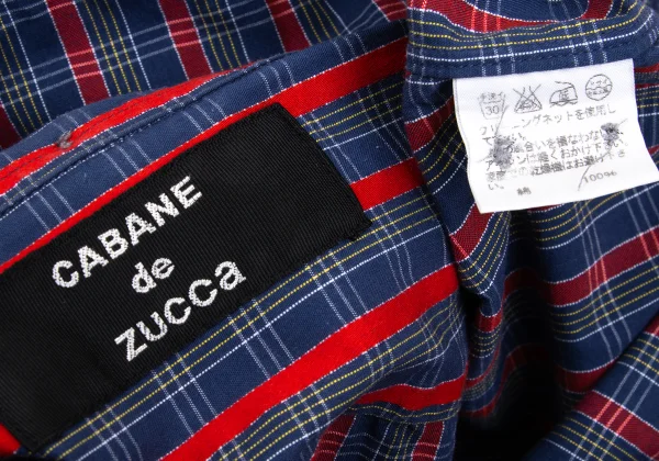 CABANE de zucca Checked Stripe Long-sleeved Shirt K-168983_018