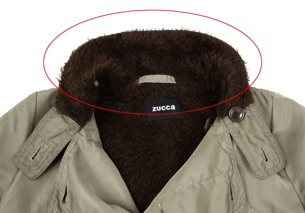 zucca Nylon Twill Puckering Alpaca Fur Lining Jacket K-168984_006