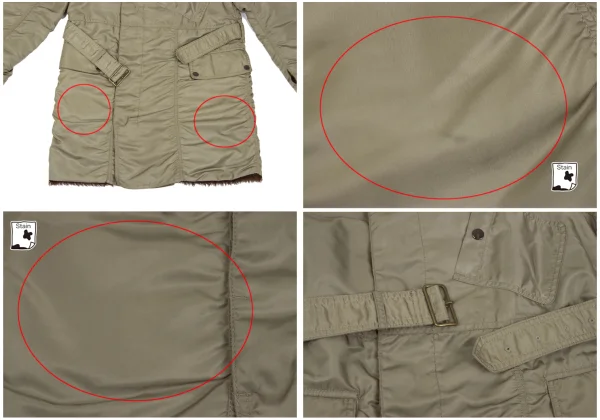 zucca Nylon Twill Puckering Alpaca Fur Lining Jacket K-168984_010