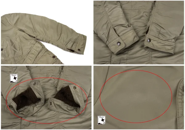 zucca Nylon Twill Puckering Alpaca Fur Lining Jacket K-168984_011