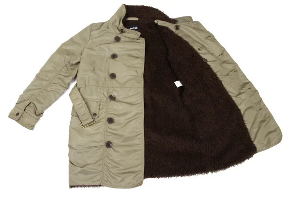 zucca Nylon Twill Puckering Alpaca Fur Lining Jacket K-168984_012