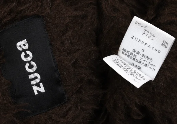 zucca Nylon Twill Puckering Alpaca Fur Lining Jacket K-168984_019