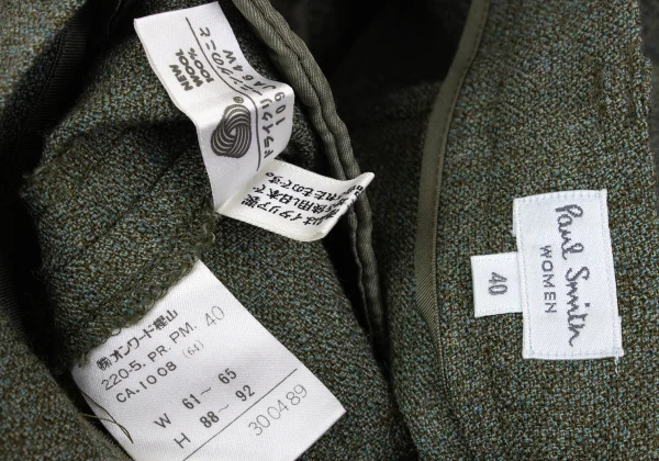 Paul Smith women Wool Tuck Pants K-168985_010