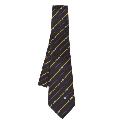 CELINE Silk Regimental Tie