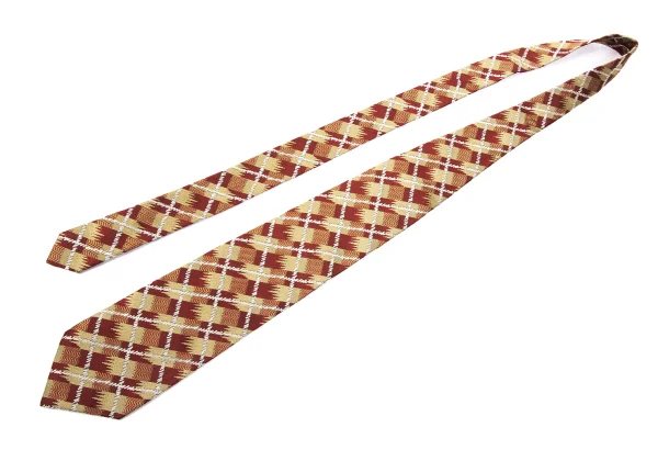 Yves Saint Laurent Silk Bias Checkered Tie K-168992_002