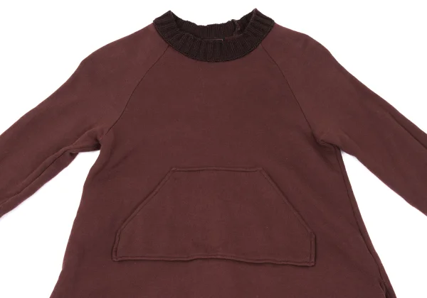 Jean Paul GAULTIER CLASSIQUE Cotton Brushed Lining Ribbed Sweatshirt Dress K-168994_003