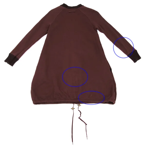 Jean Paul GAULTIER CLASSIQUE Cotton Brushed Lining Ribbed Sweatshirt Dress K-168994_013