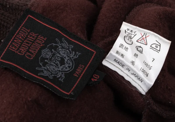 Jean Paul GAULTIER CLASSIQUE Cotton Brushed Lining Ribbed Sweatshirt Dress K-168994_020