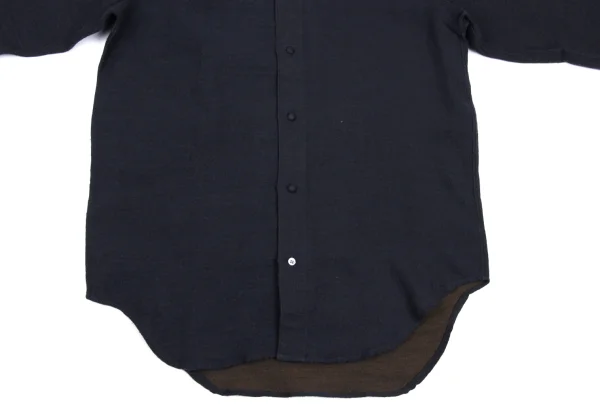 ISSEY MIYAKE im Wool Cotton Mao Collar Shirt K-169000_007