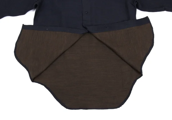 ISSEY MIYAKE im Wool Cotton Mao Collar Shirt K-169000_009