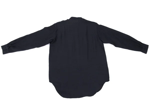 ISSEY MIYAKE im Wool Cotton Mao Collar Shirt K-169000_010