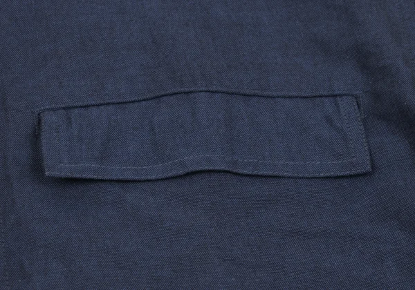 ISSEY MIYAKE im Cotton Fly Front Mao Collar Shirt K-169001_008