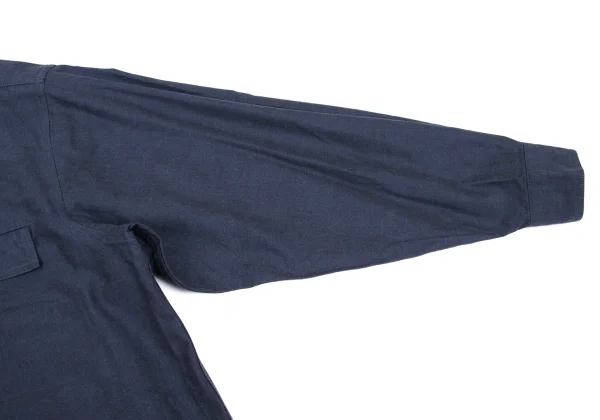 ISSEY MIYAKE im Cotton Fly Front Mao Collar Shirt K-169001_009