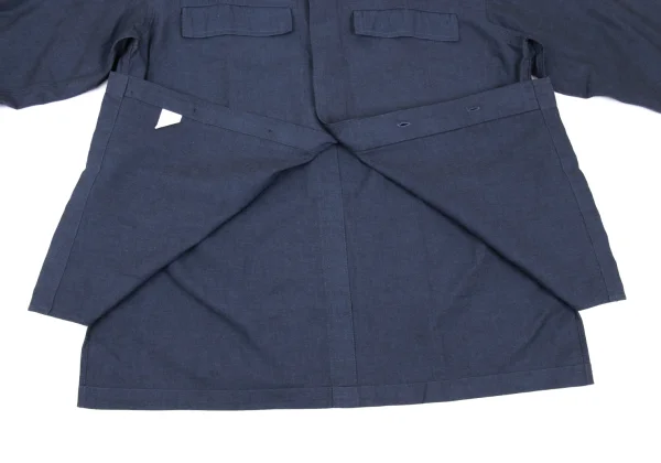 ISSEY MIYAKE im Cotton Fly Front Mao Collar Shirt K-169001_013