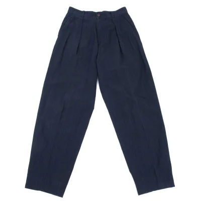 ISSEY MIYAKE MEN Cotton Linen Tuck Pants