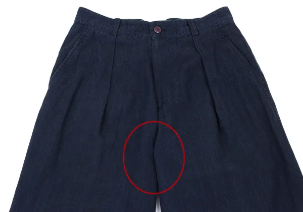 ISSEY MIYAKE MEN Cotton Linen Tuck Pants K-169003_002