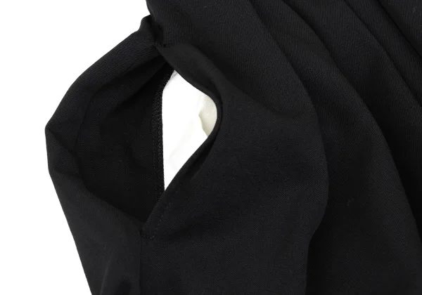 COMME des GARCONS GIRL Wool Gaba Shirred Waist Skirt K-169008_004